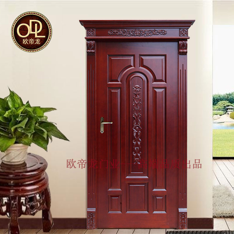 家裝雕花沙比利木門如何定制，首選佛山歐帝龍門廠專業(yè)品質(zhì)